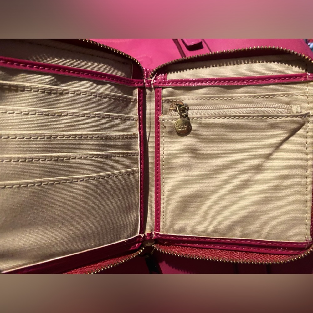 Leather ware Hampton Gallery Rose Tote w Wallet - Picture 5 of 16